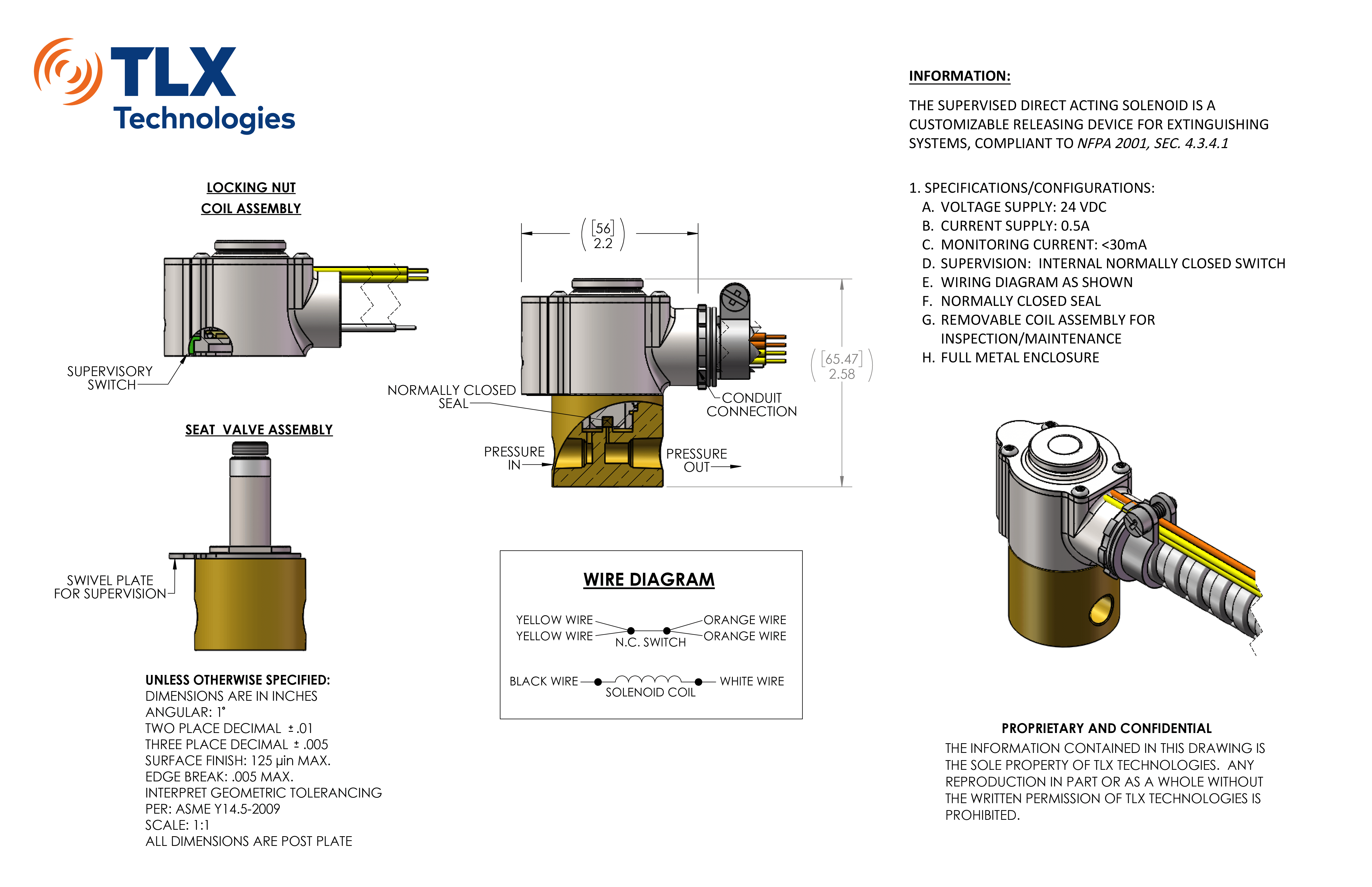带安装反馈的直通式电磁器